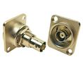 BNC connector, BNC, Zinc / Nickel, Femelle, Droit, 50Ohm, Enfichable